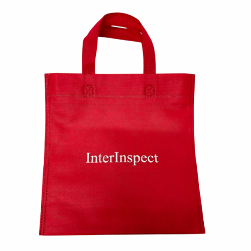Bolsa eco roja con asas cortas InterInspect